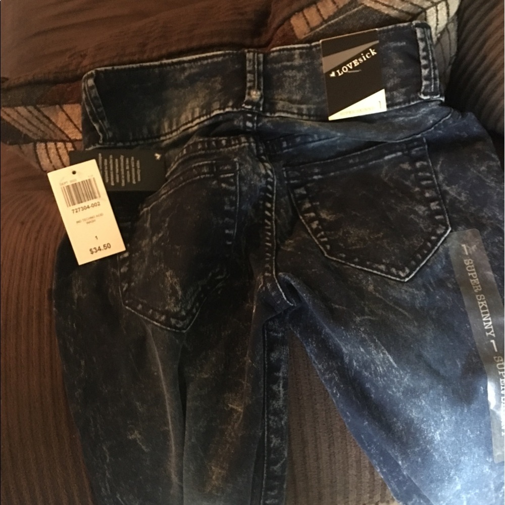 NWT hot topic jeggings sz 1 - Picture 2 of 2