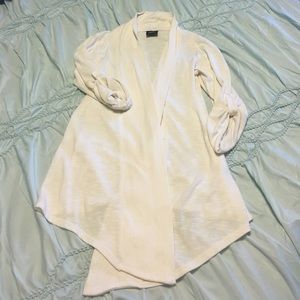Beautiful White Wrap Cardigan