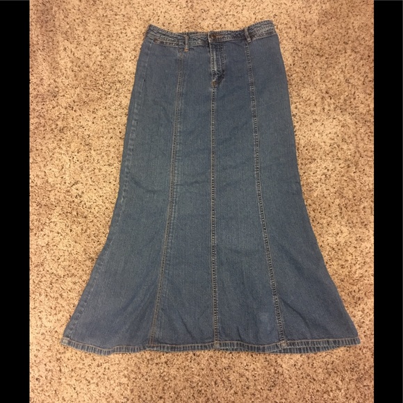 Old Navy Dresses & Skirts - Old Navy Blue Jeans Long Skirt Size 4