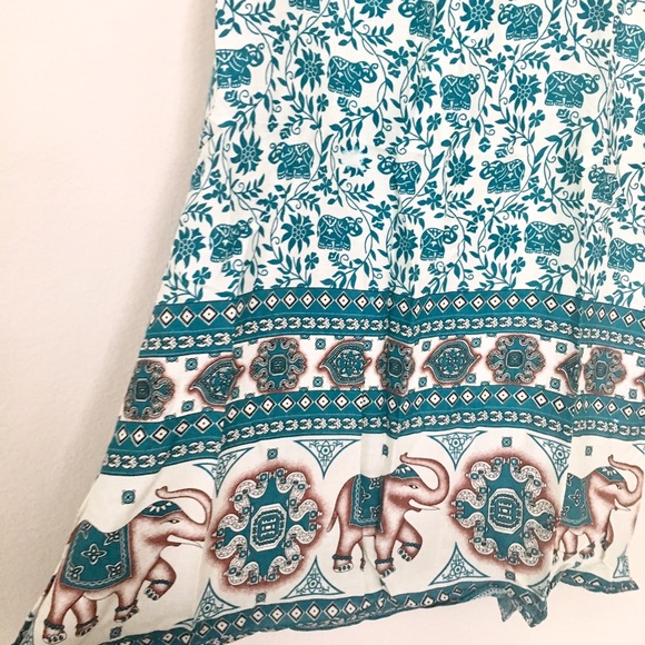 Last one! 🍃Boho Print Mini dress/Tunic/cover-up - Picture 4 of 5