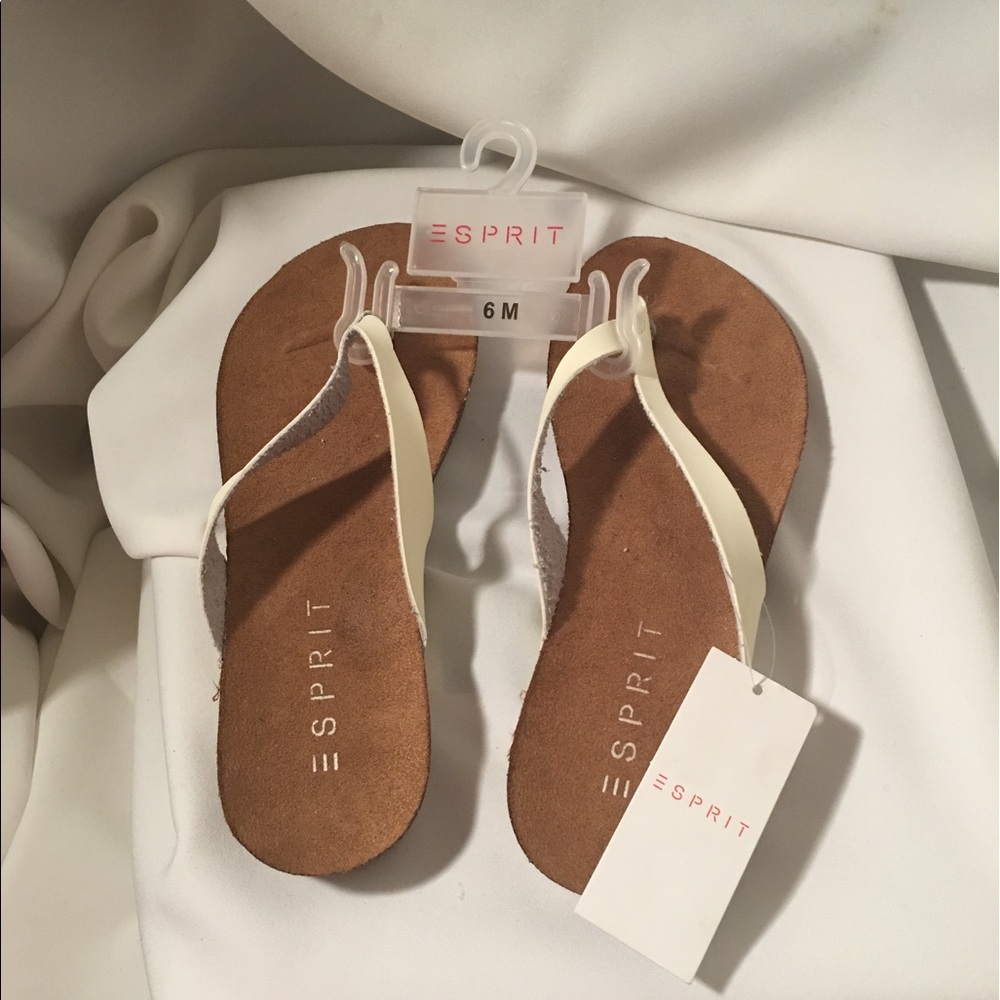 Esprit white thong sandals