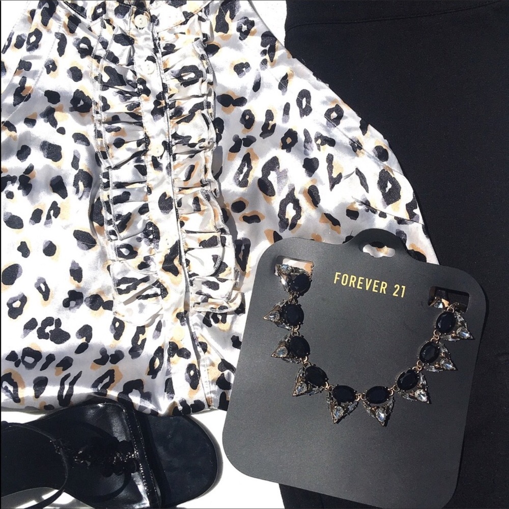 Forever 21 Animal Print Halter