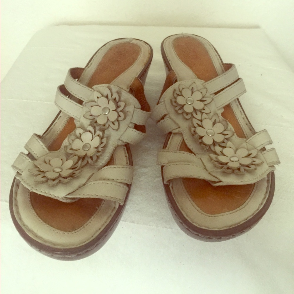 Summer off-white/gray sandals