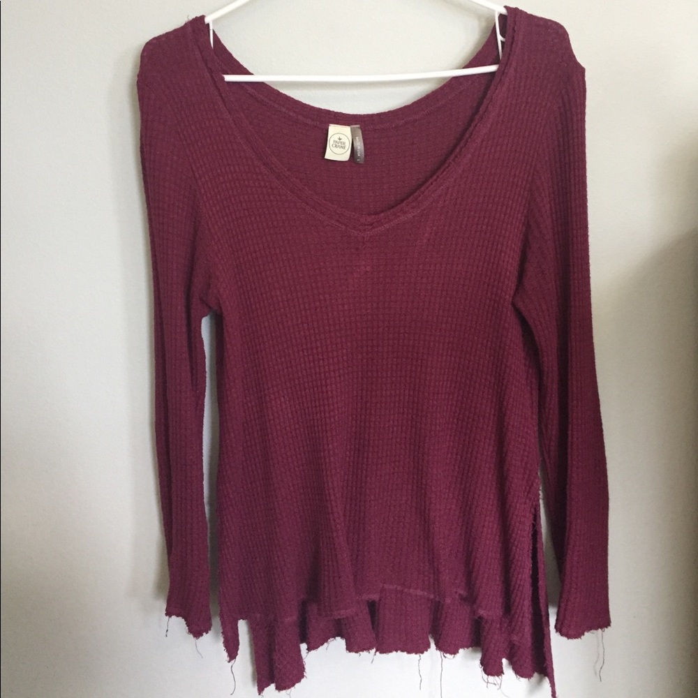 Burgundy sweater