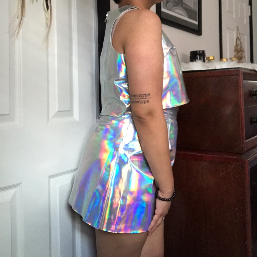 Glitters for Dinner two piece holographic set