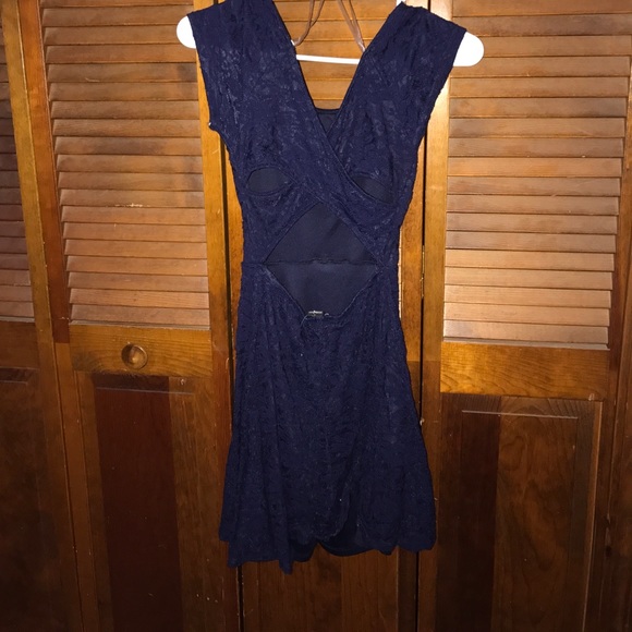 Navy blue mini dress - Picture 2 of 2