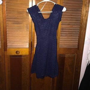 Navy blue mini dress