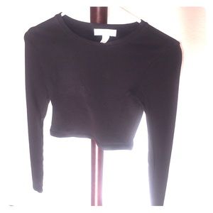 Dark grey Forever 21 crop top