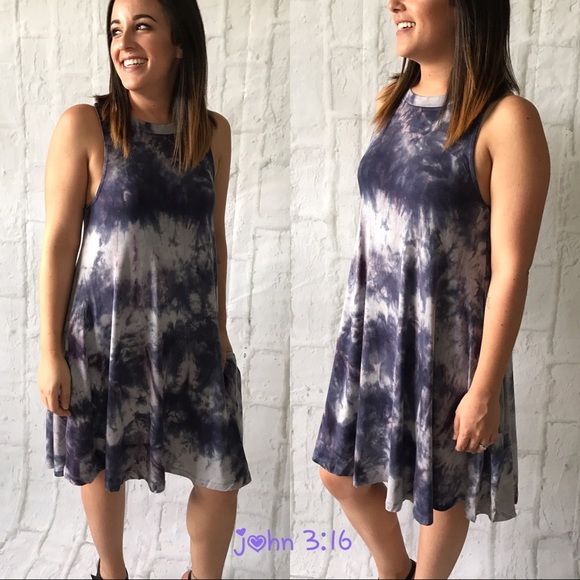 Tie dye sleeveless dress - Picture 3 of 5