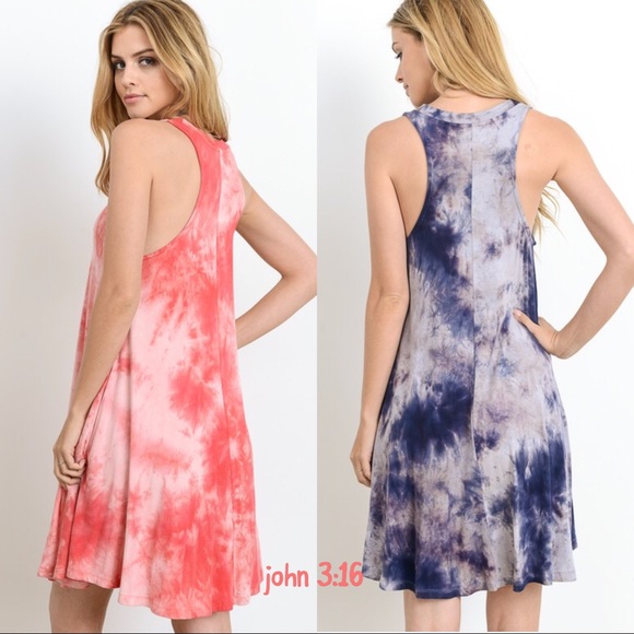 Tie dye sleeveless dress - Picture 2 of 5