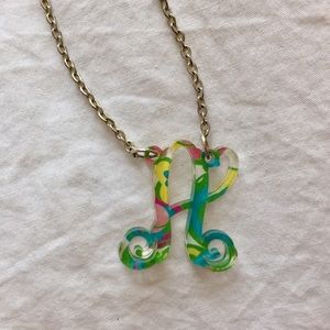 Lilly Pulitzer 'A' Necklace