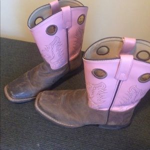 Pink & brown Cowgirl boots