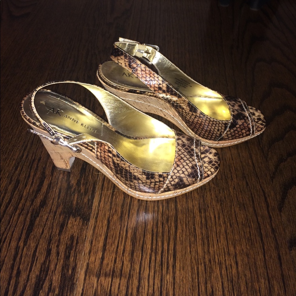 Gently worn Anne Klein wedge heels
