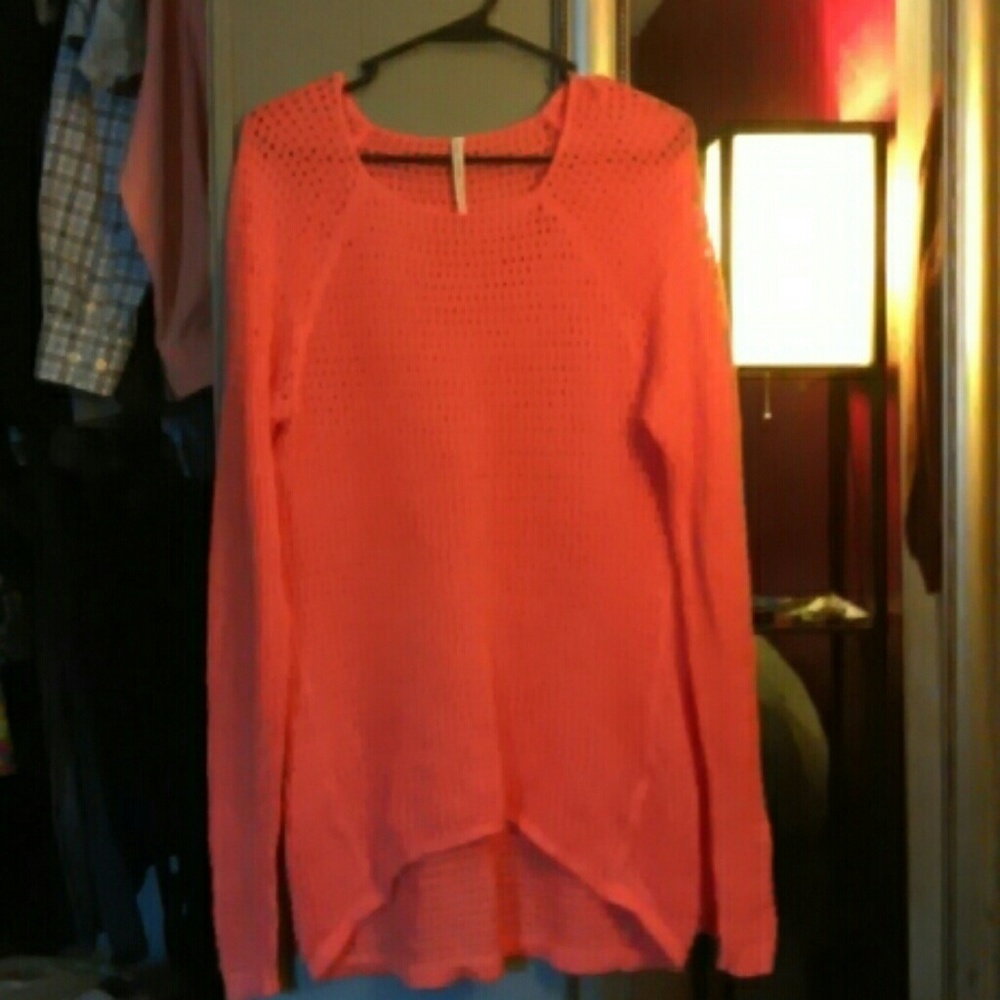 Hand made hi low sweater