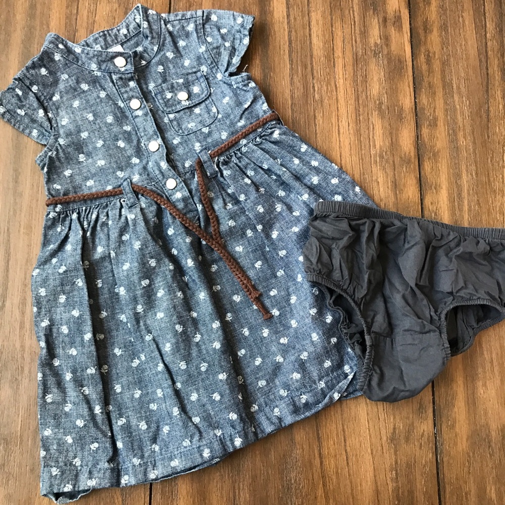 Carters - Denim Baby Dress - 12 Months