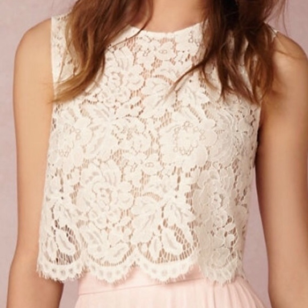 Jenny Yoo by BHLDN Cleo Top in Ivory