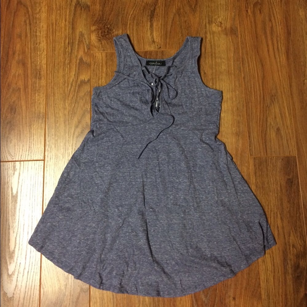 Caralase lace up blue tank - Picture 2 of 6