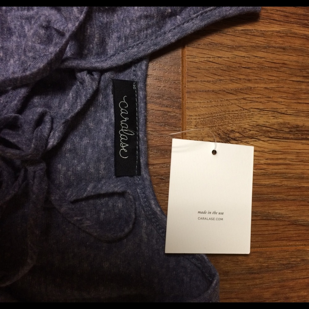Caralase lace up blue tank - Picture 4 of 6