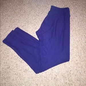 LuLaRoe One Size Leggings. Navy blue.