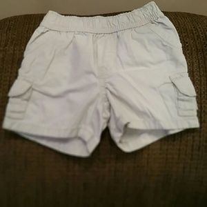 Infants khaki shorts.