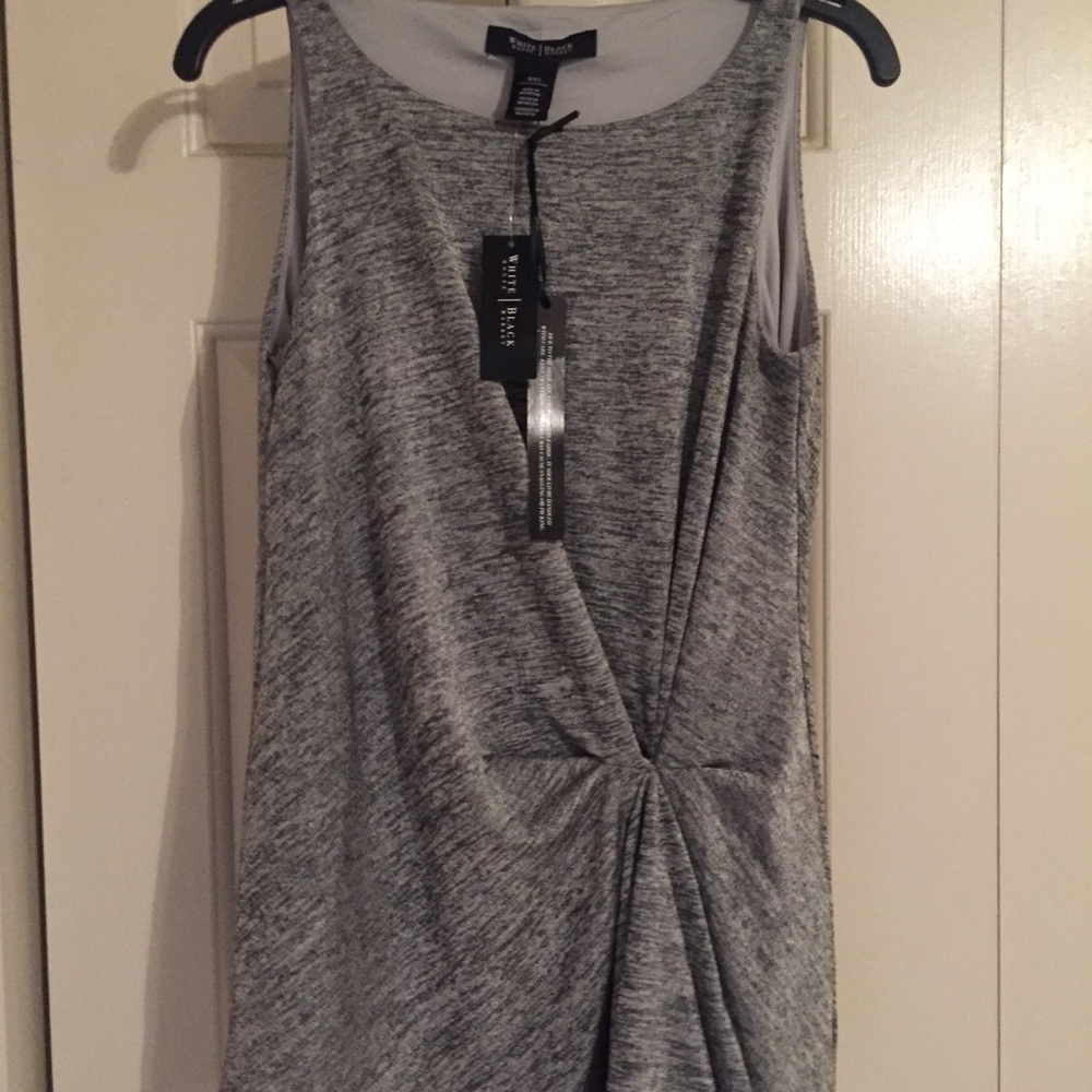 NWT Gray Asymmetrical Business Top