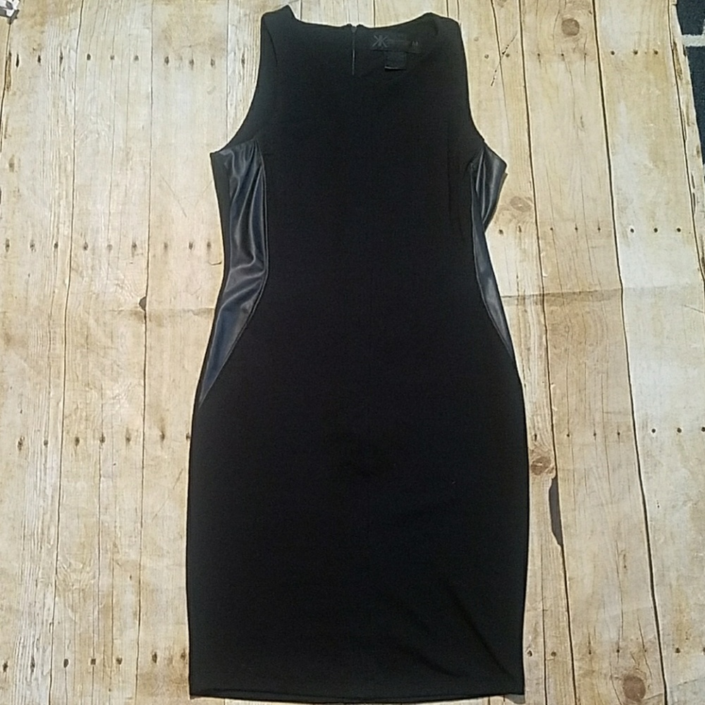 Kardashian Mini Dress with Faux leather