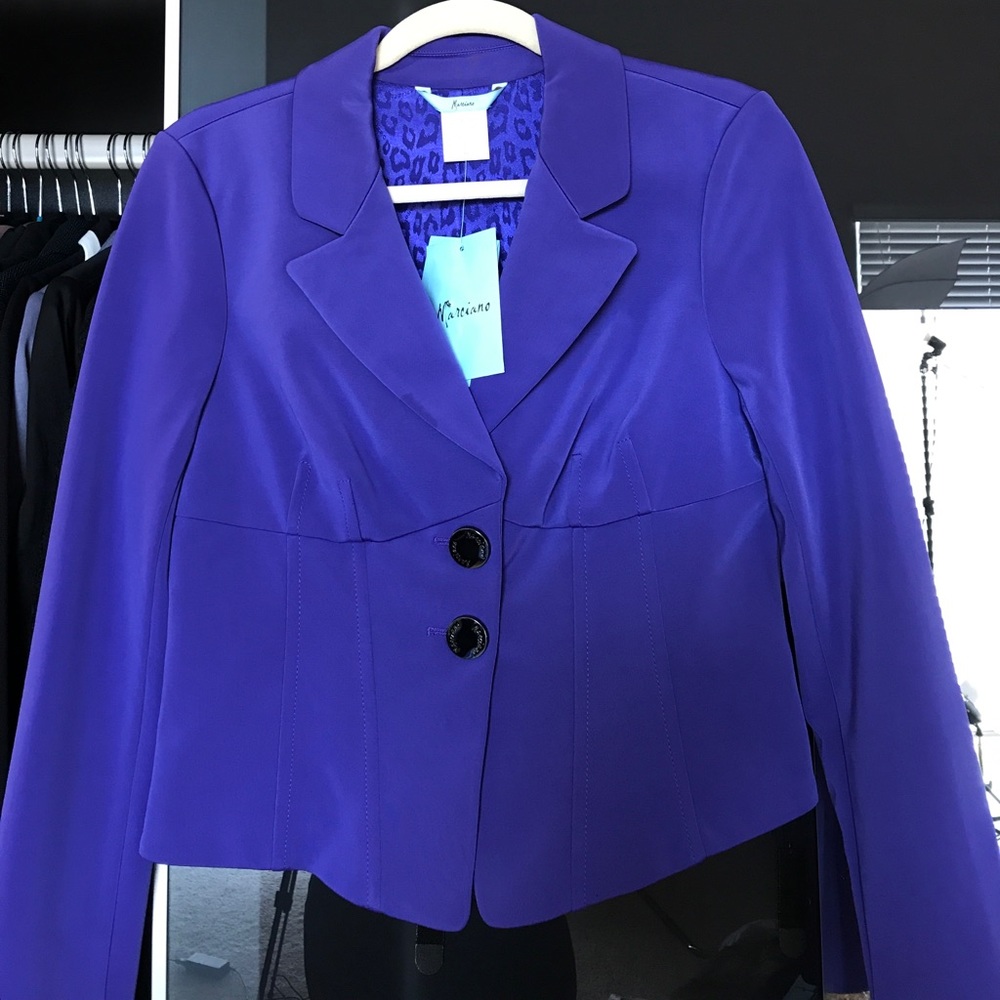 NWT Marciano bright blue blazer