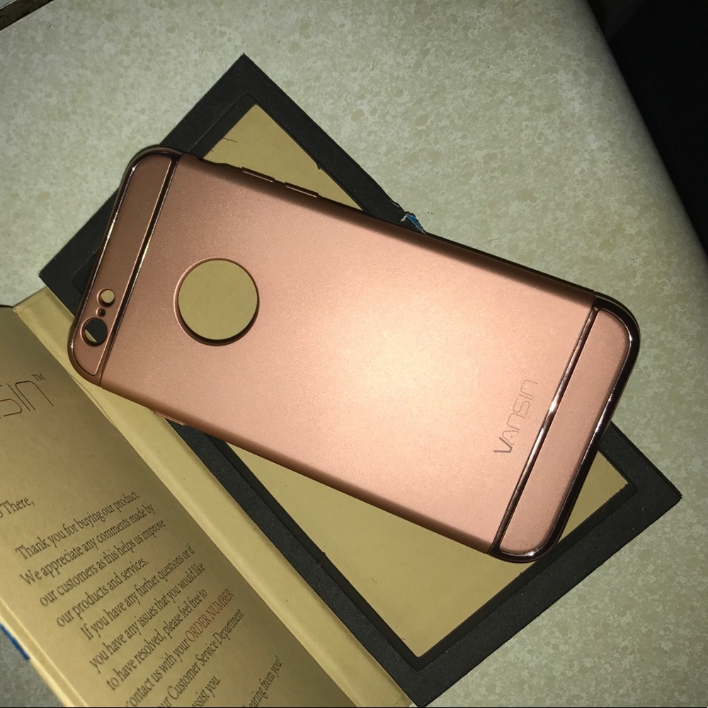iPhone 6/6s Rose Gold Vansin case never used