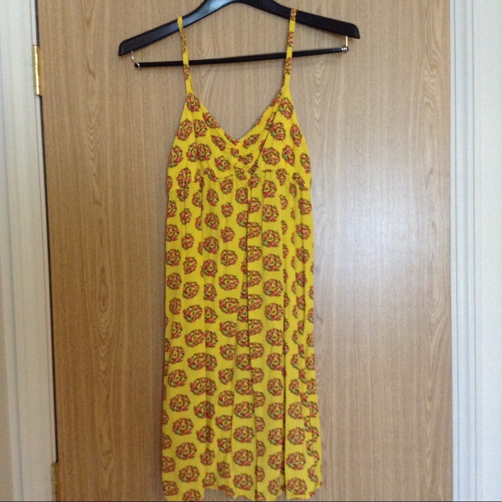 Yellow Floral Sun Dress