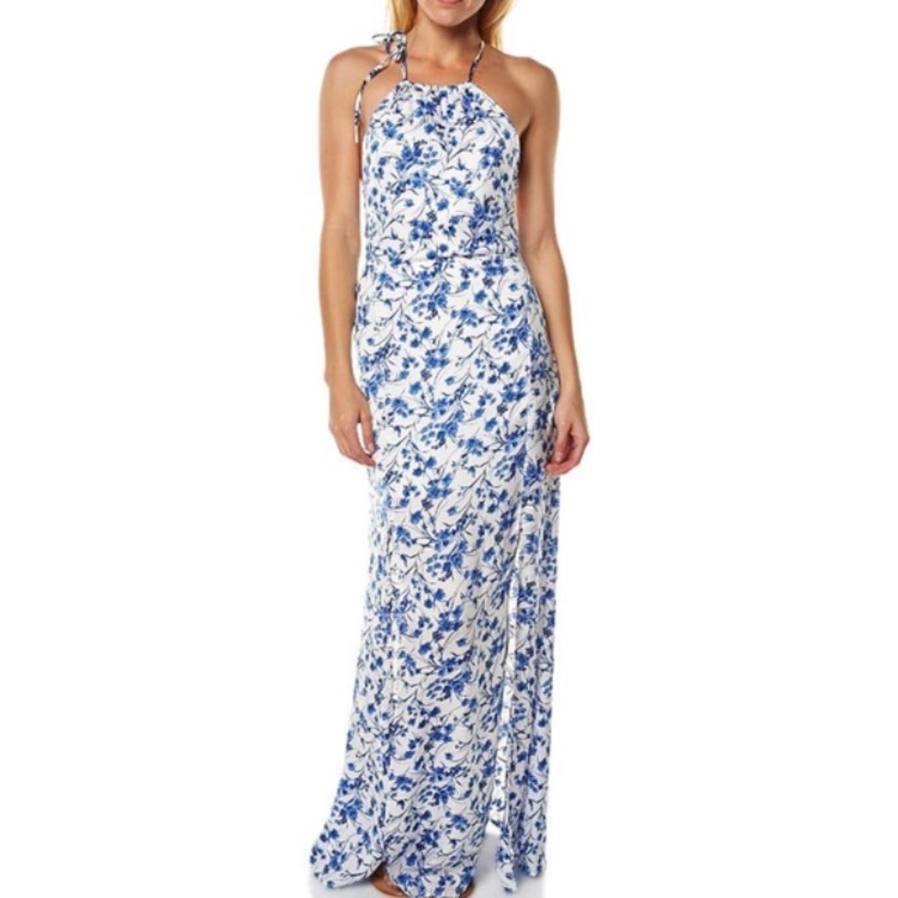 Floral maxi bohemian printed dress
