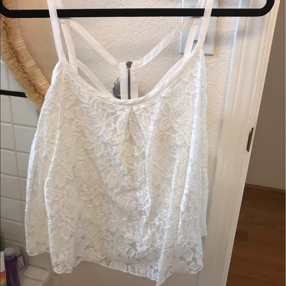 White crop top