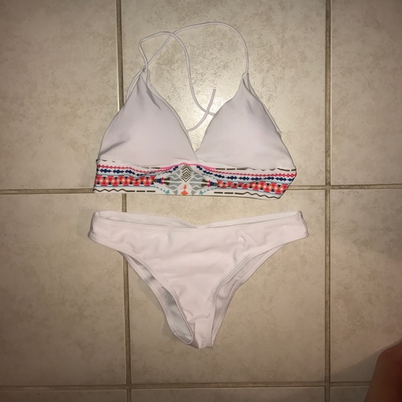 White Aztec Bikini NWOT - Picture 1 of 1