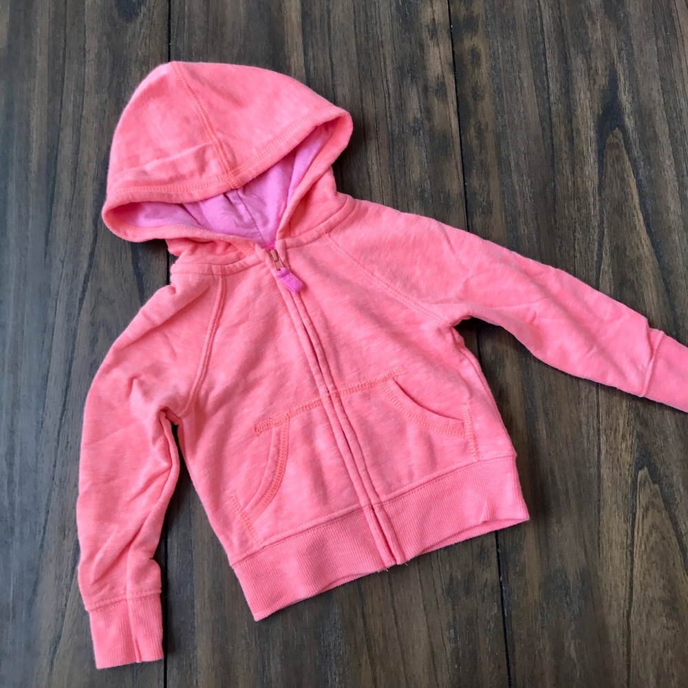 Cherokee - Baby Hoodie - Orange/Pink - 18 Months
