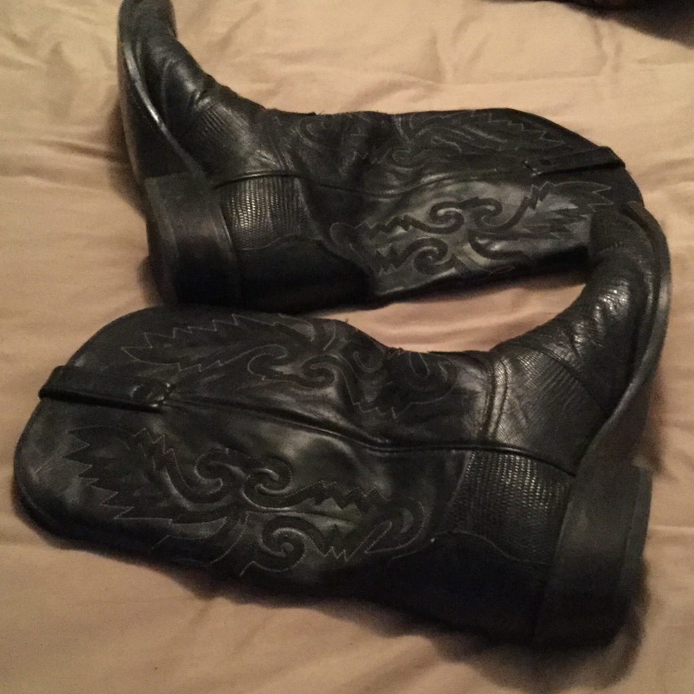 Lucchese 1883 black boots size 11.5