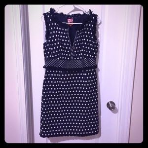 Tory Burch Navy Polka Dot Dress