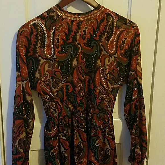 NWT Asos Folk Print Midi Dress - Picture 4 of 8