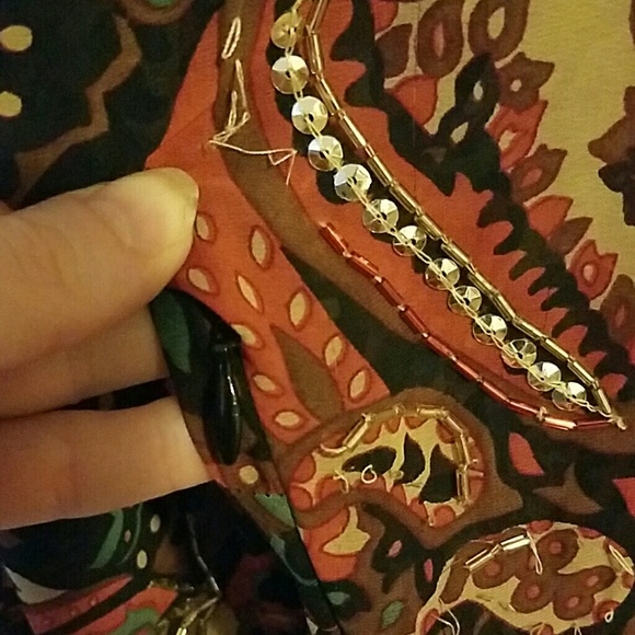 NWT Asos Folk Print Midi Dress - Picture 8 of 8