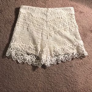 Urban Outfitters lace shorts