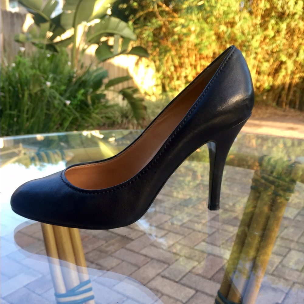 J. Crew Mona Italian leather heels
