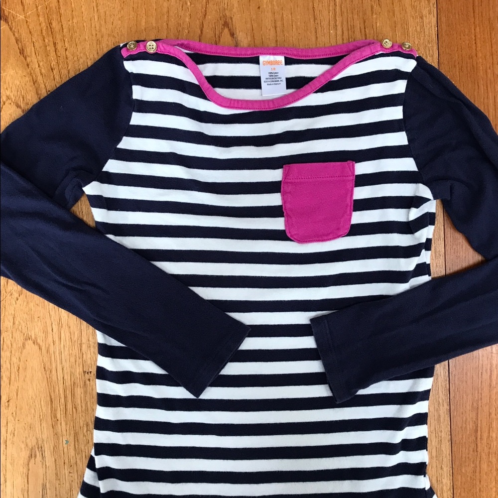 Gymboree Girls Striped Longsleeve T-Shirt Size 12
