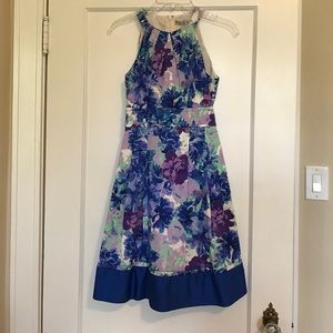Eliza J Floral Fit & Flare Dress
