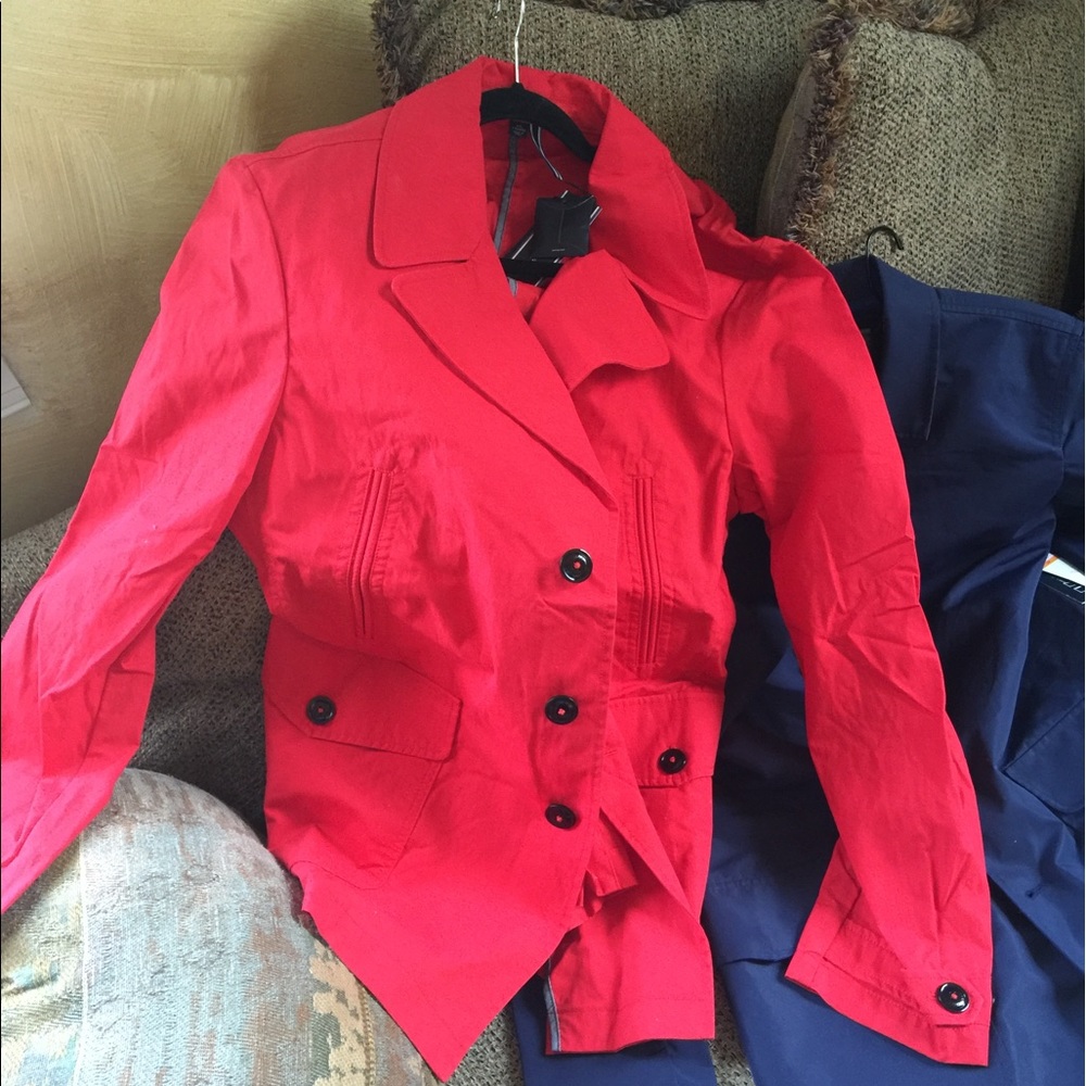 Tommy Hilfiger red button jacket
