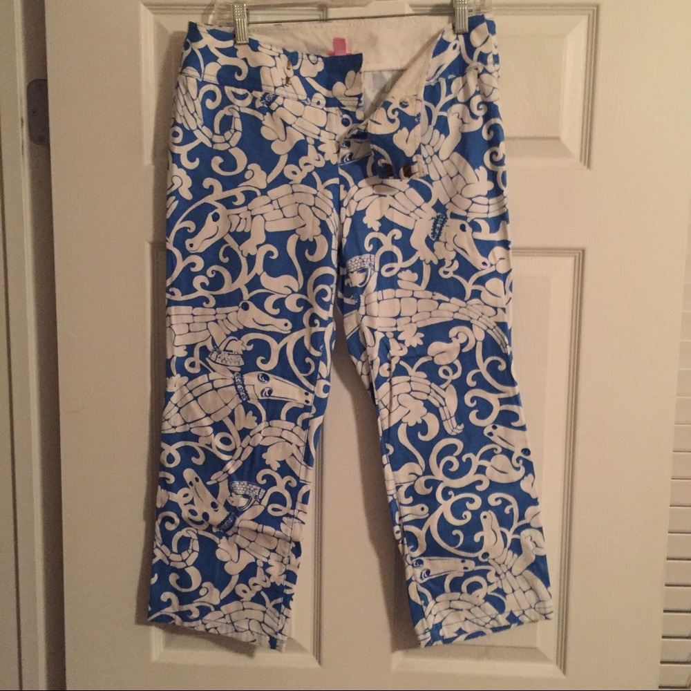 Lilly Pulitzer Alligator Capris