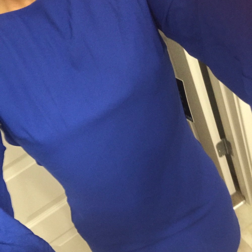 NWT Express Open Back Dress in Blue!! Sz 0.