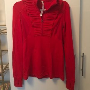 Lululemon red zip up