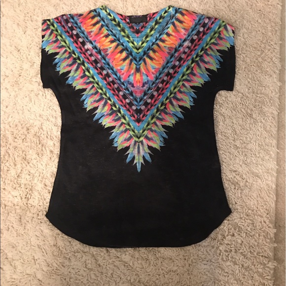 💎Last One💎Bright neon Aztec tribal Feathered t - Picture 2 of 4