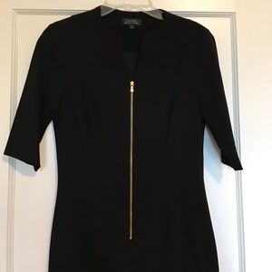 TAHARI Black Midi Dress