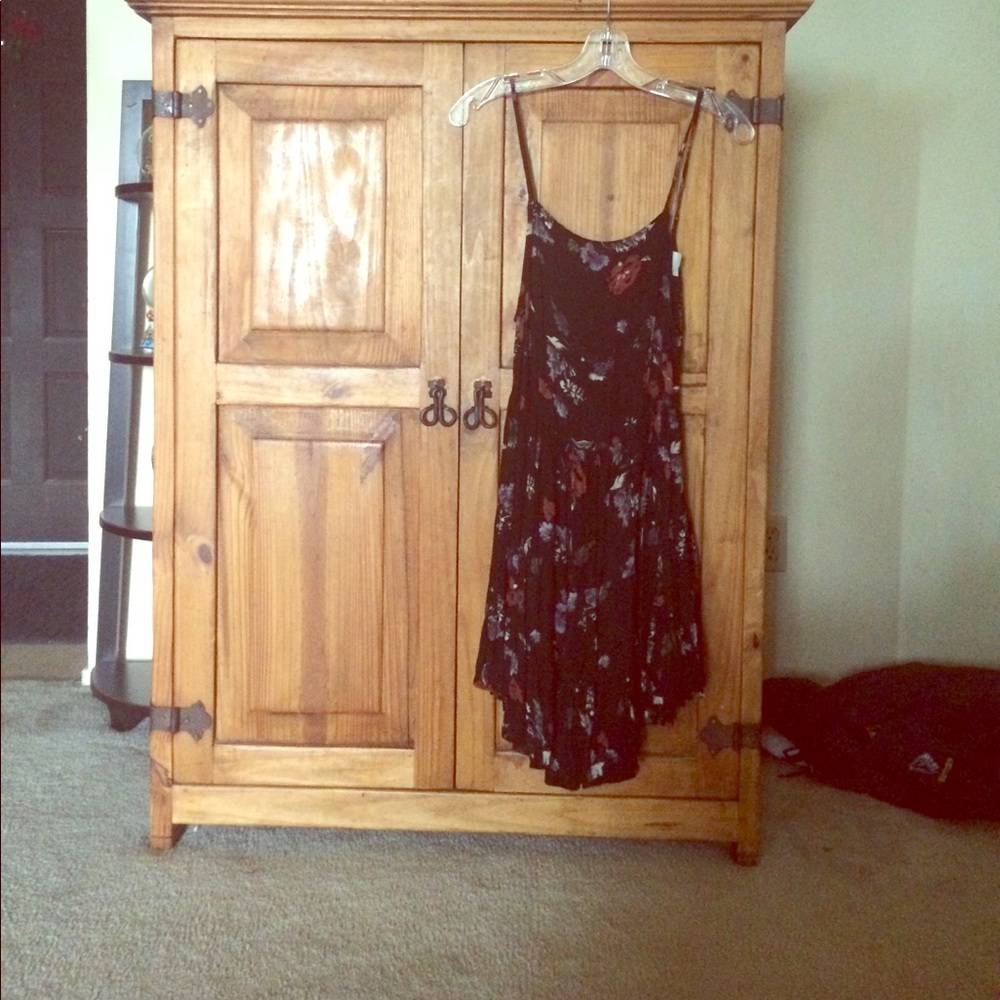 Black Floral Free People Dress