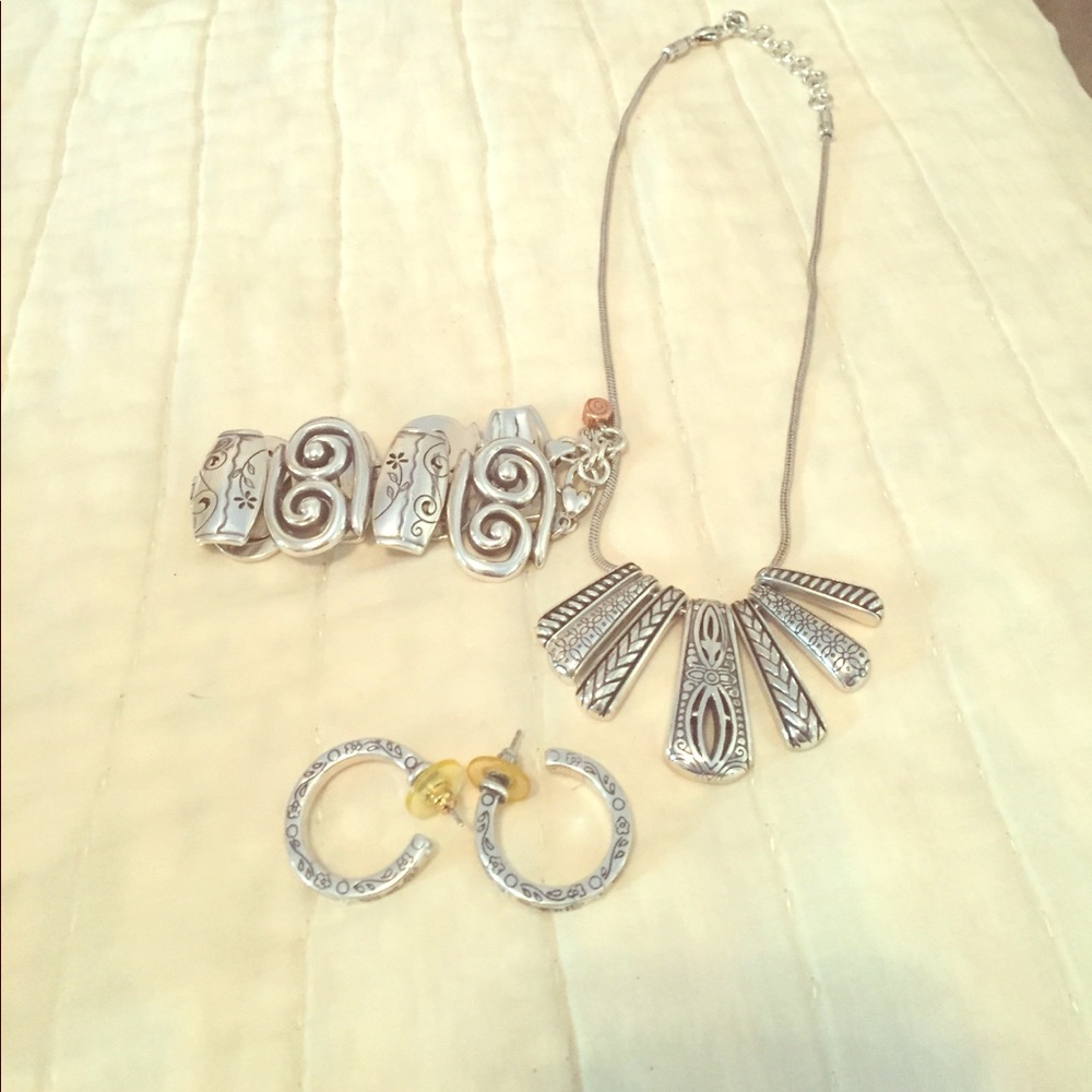 Brighton sterling silver jewelry set.