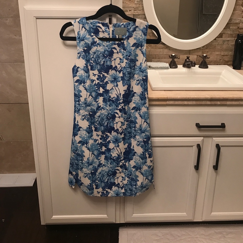 Blue floral dress